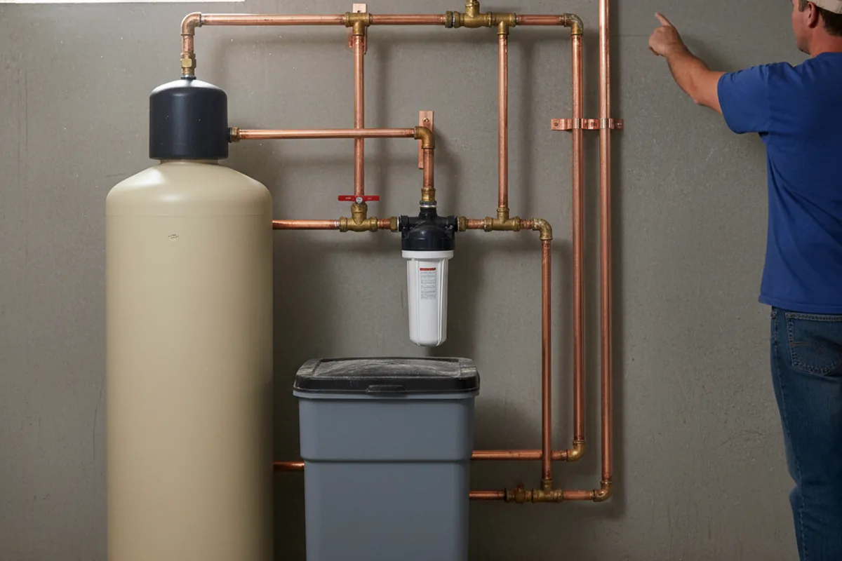 Whole-house water treatment system installed in Olin